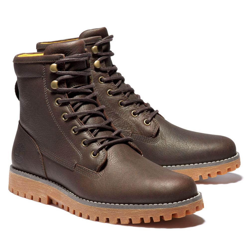 Bocanci De Zapada Timberland Barbati Maro Inchis - Jackson\'s Landing Waterproof - Romania - KLQDAP56